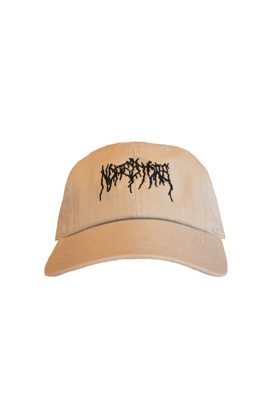 Heavy Metal Embroidered Cap Sand