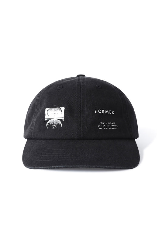 Array Contrast Cap Washed Black