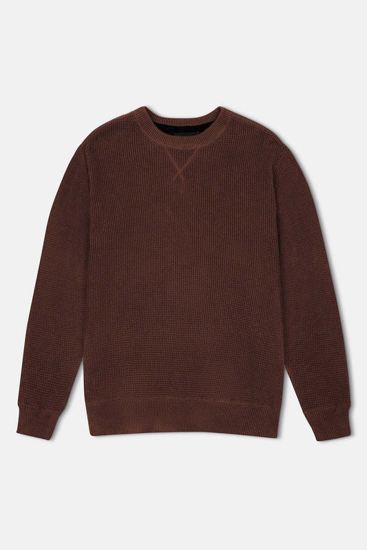 Sorrento Hemp Waffle Knit Cocoa