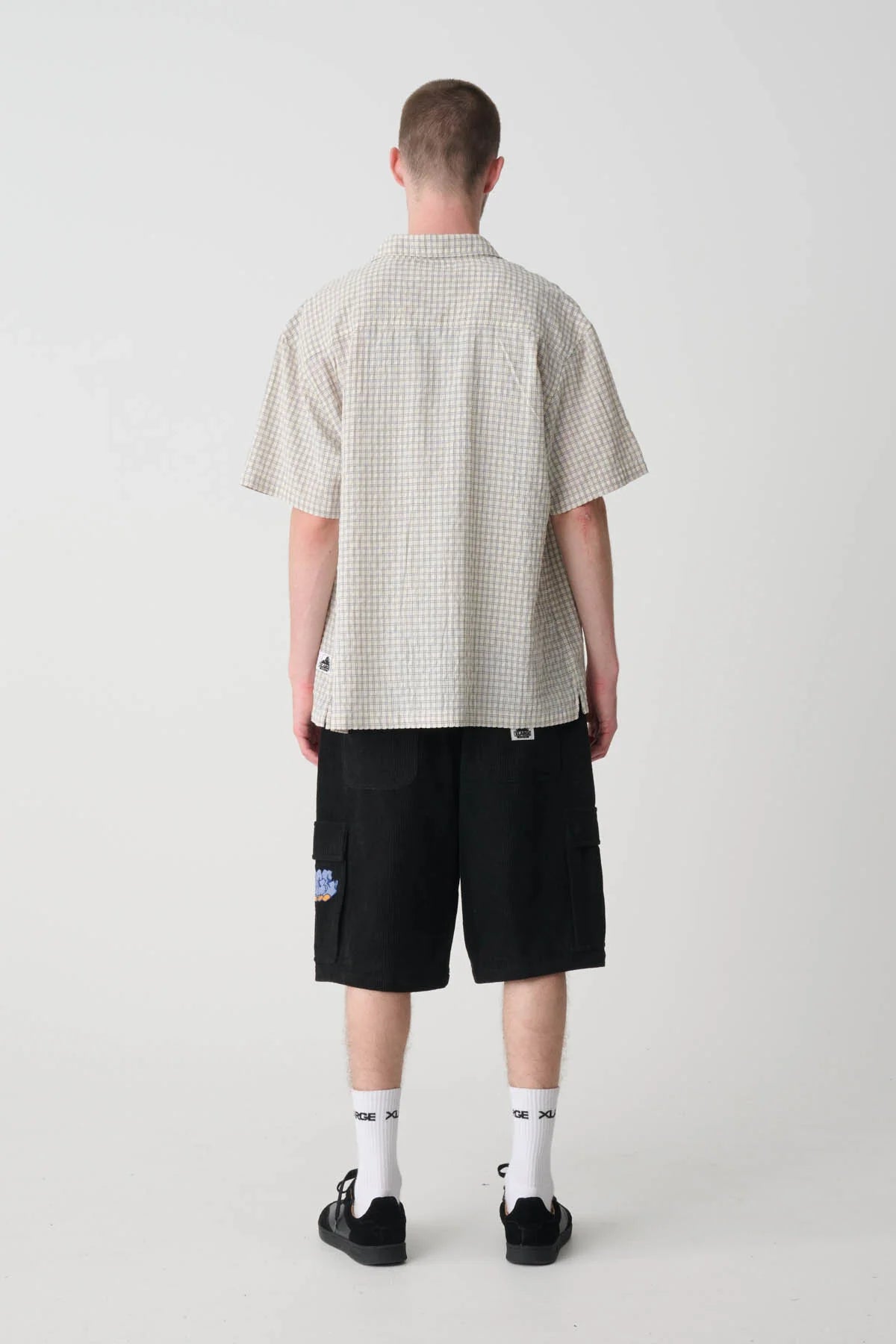 Half Check SS Shirt Off White