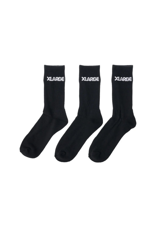 91 Sock 3 Pack Black