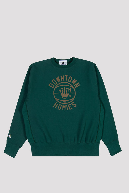 Downtown Homies Crew Sweat Forest