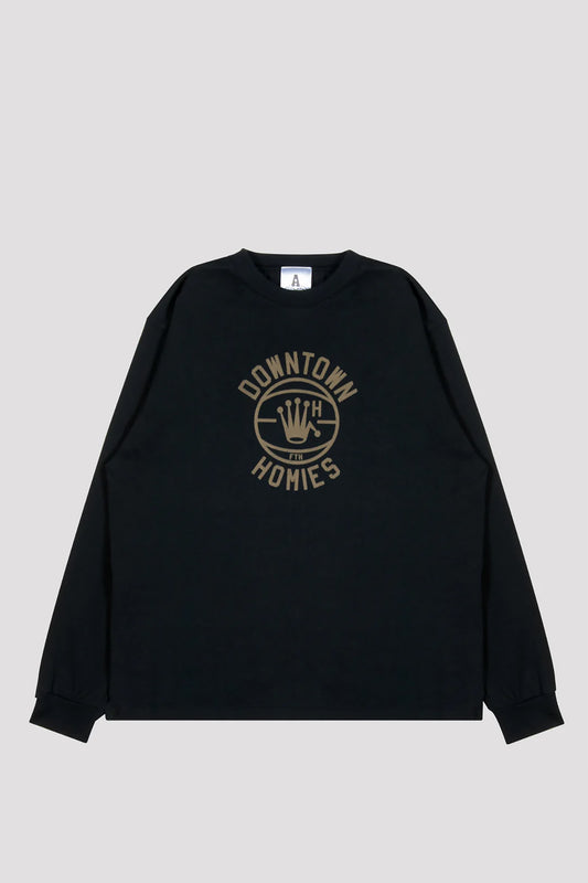 Downtown Homies Long Sleeve Tee Black