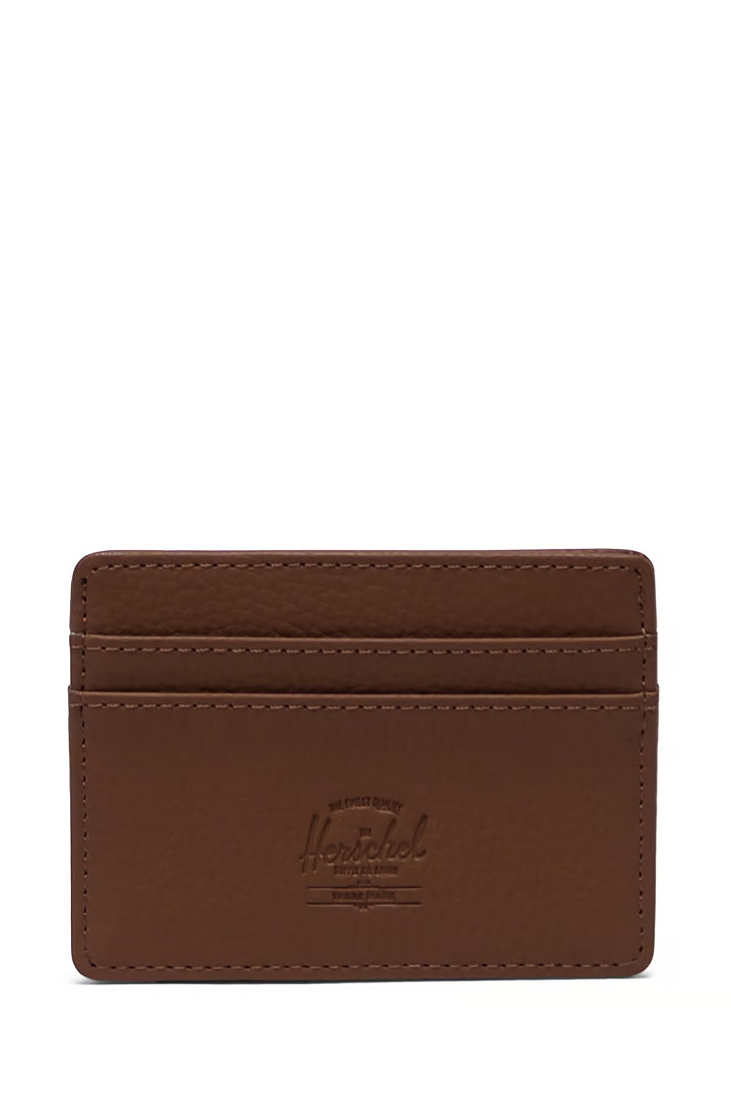 Charlie Cardholder Wallet Saddle Brown Vegan Leather