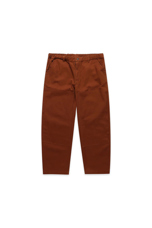 Double Knee Pant Rust Brown