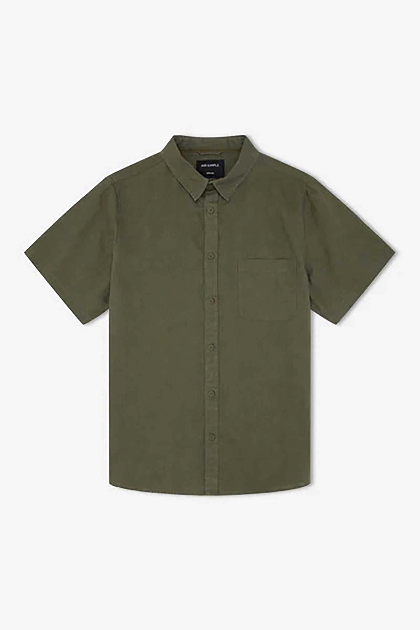 Linen Short Sleeve Shirt Fatigue