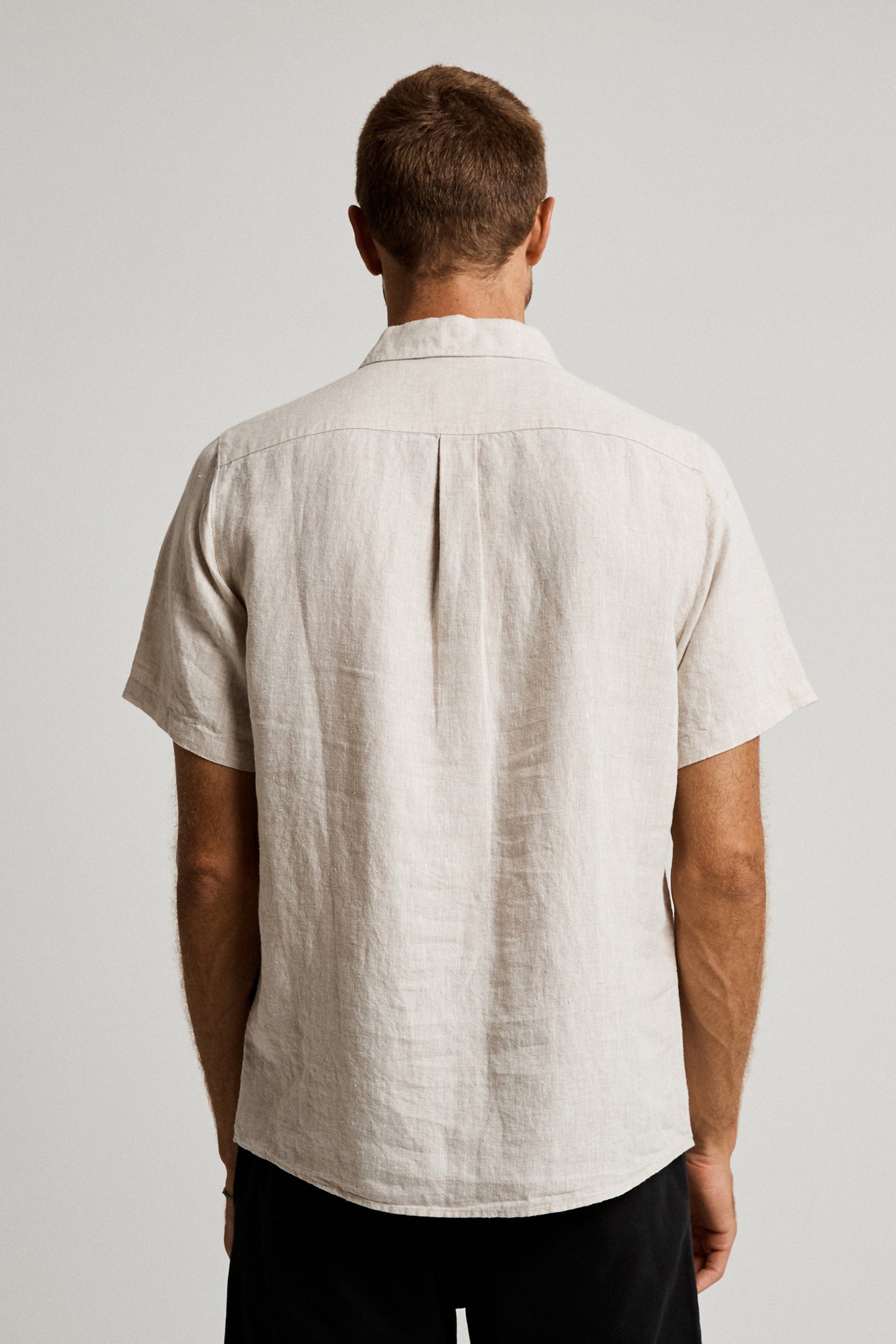 Linen Short Sleeve Shirt Natural