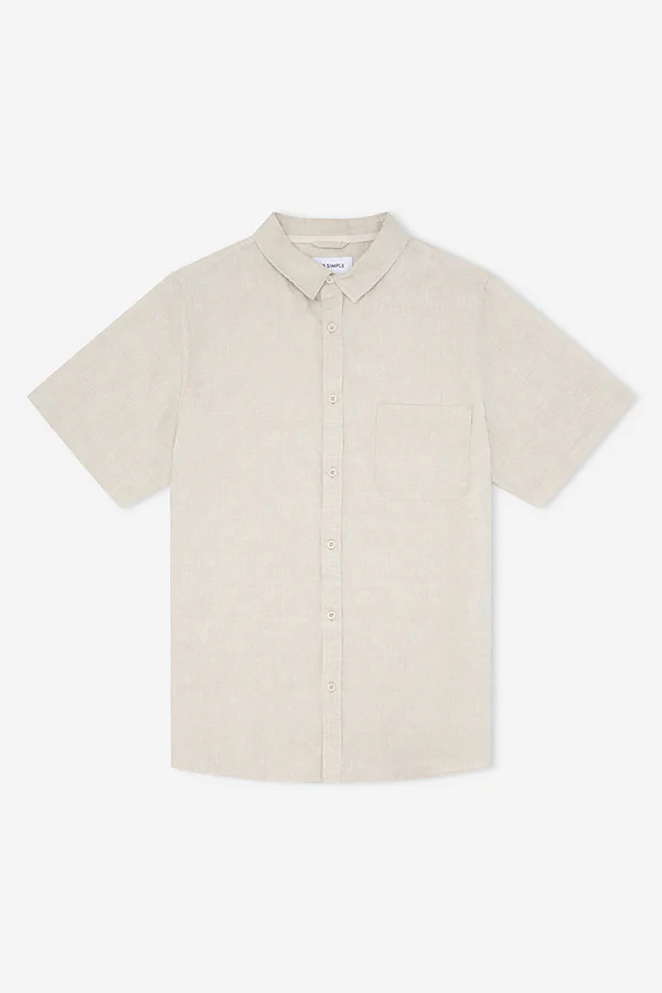 Linen Short Sleeve Shirt Natural