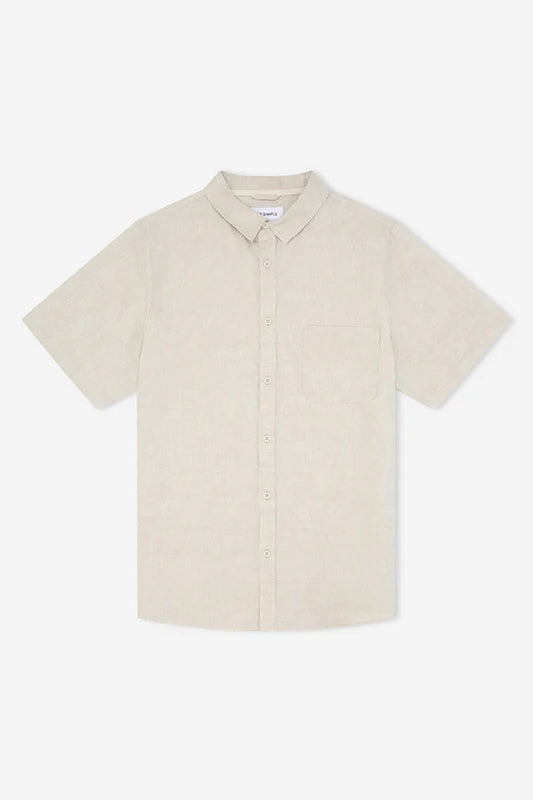 Linen Short Sleeve Shirt Natural