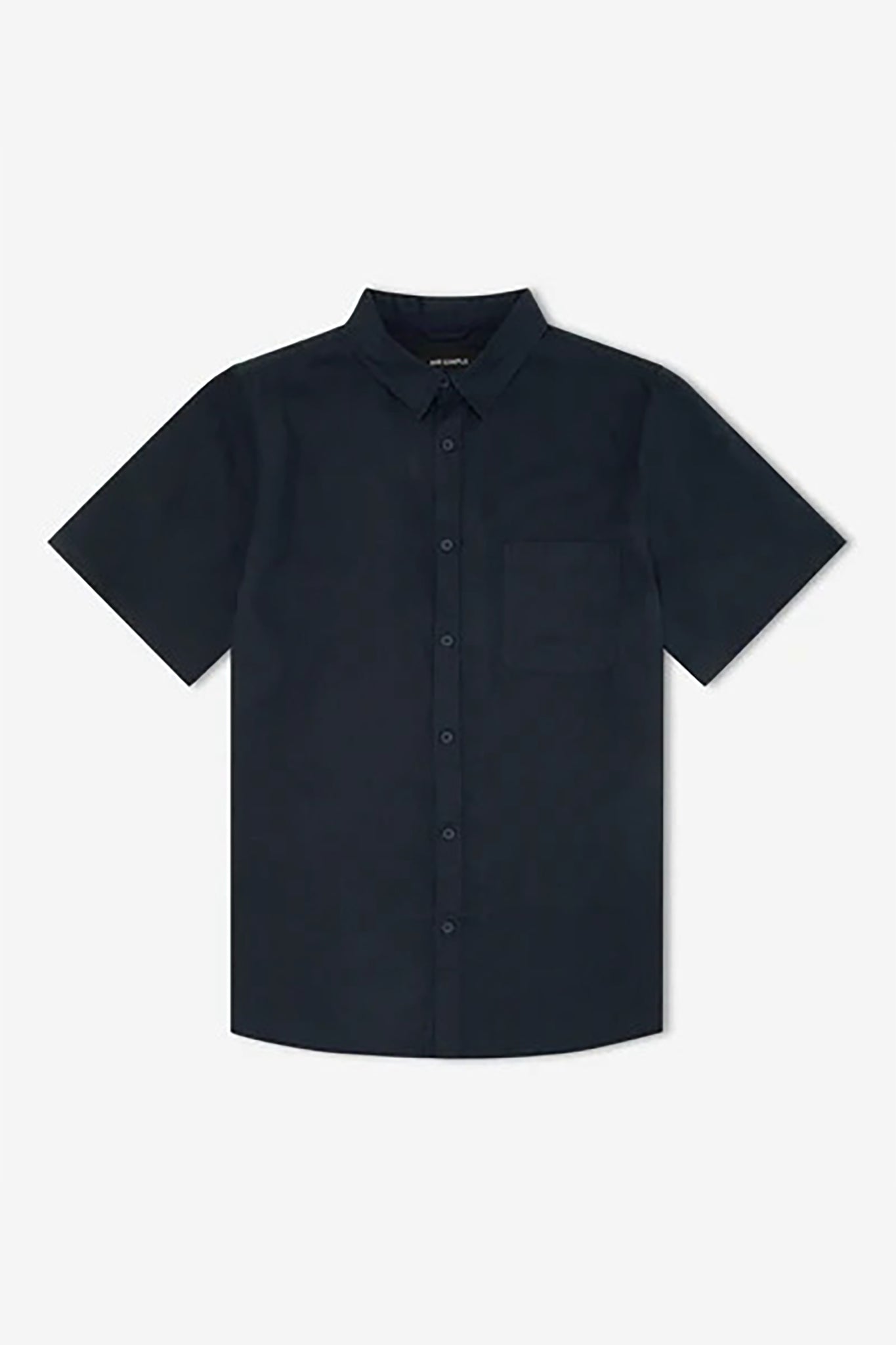 Linen Short Sleeve Shirt Navy