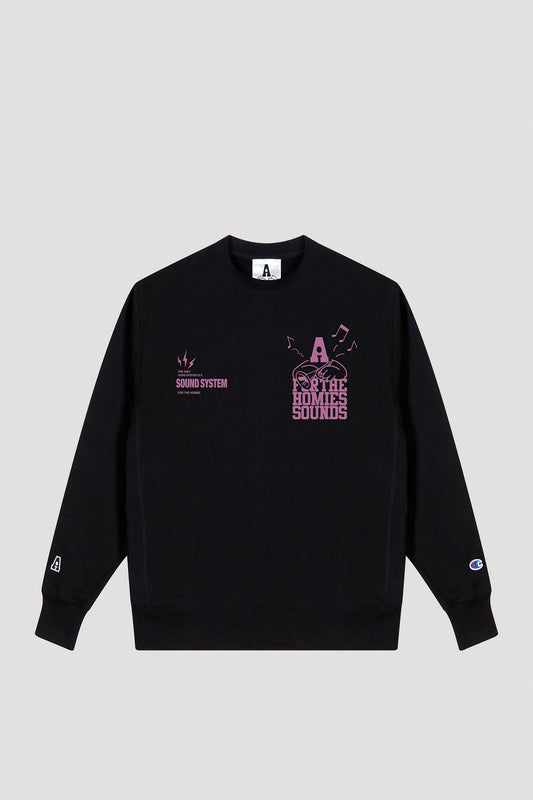 Sound System Crew Sweat Black