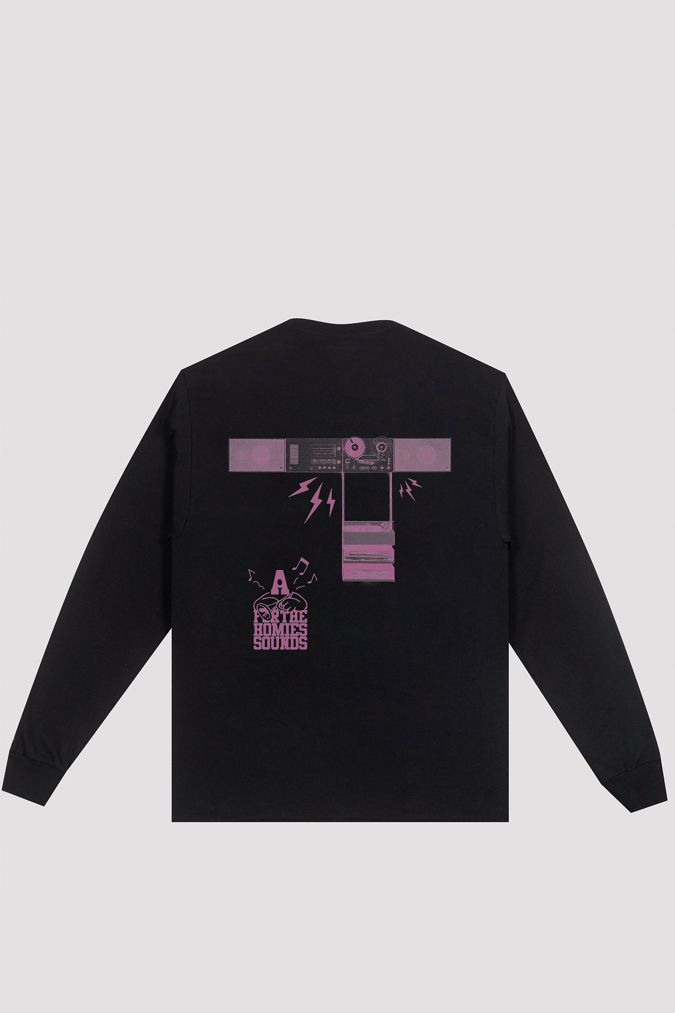 Sound System Long Sleeve T-Shirt Black