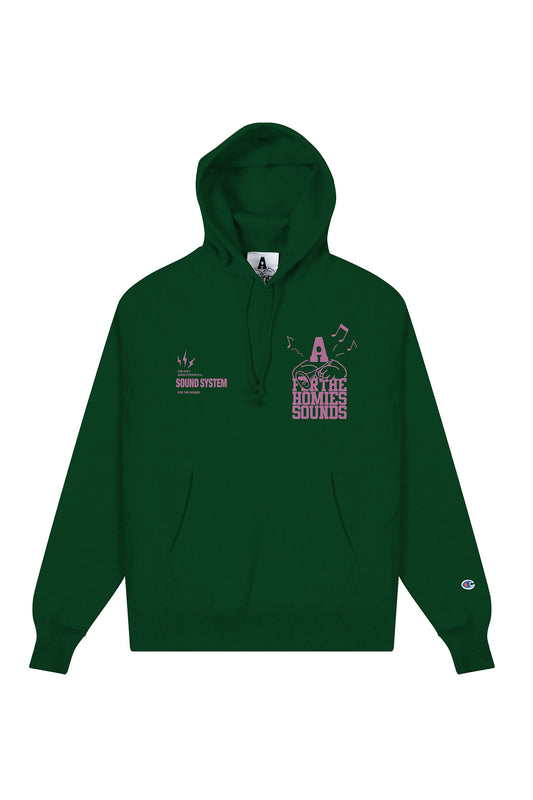 Sound System Pullover Sweat Dark Green