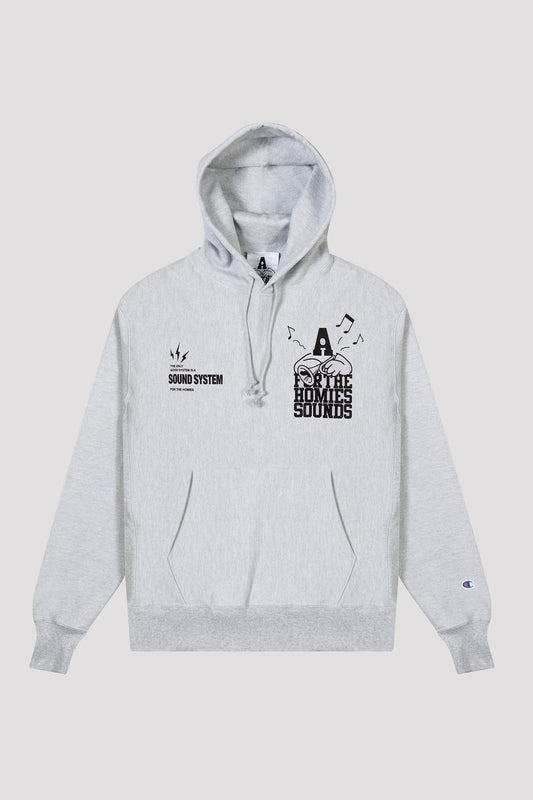 Sound System Pullover Sweat Athletic Grey