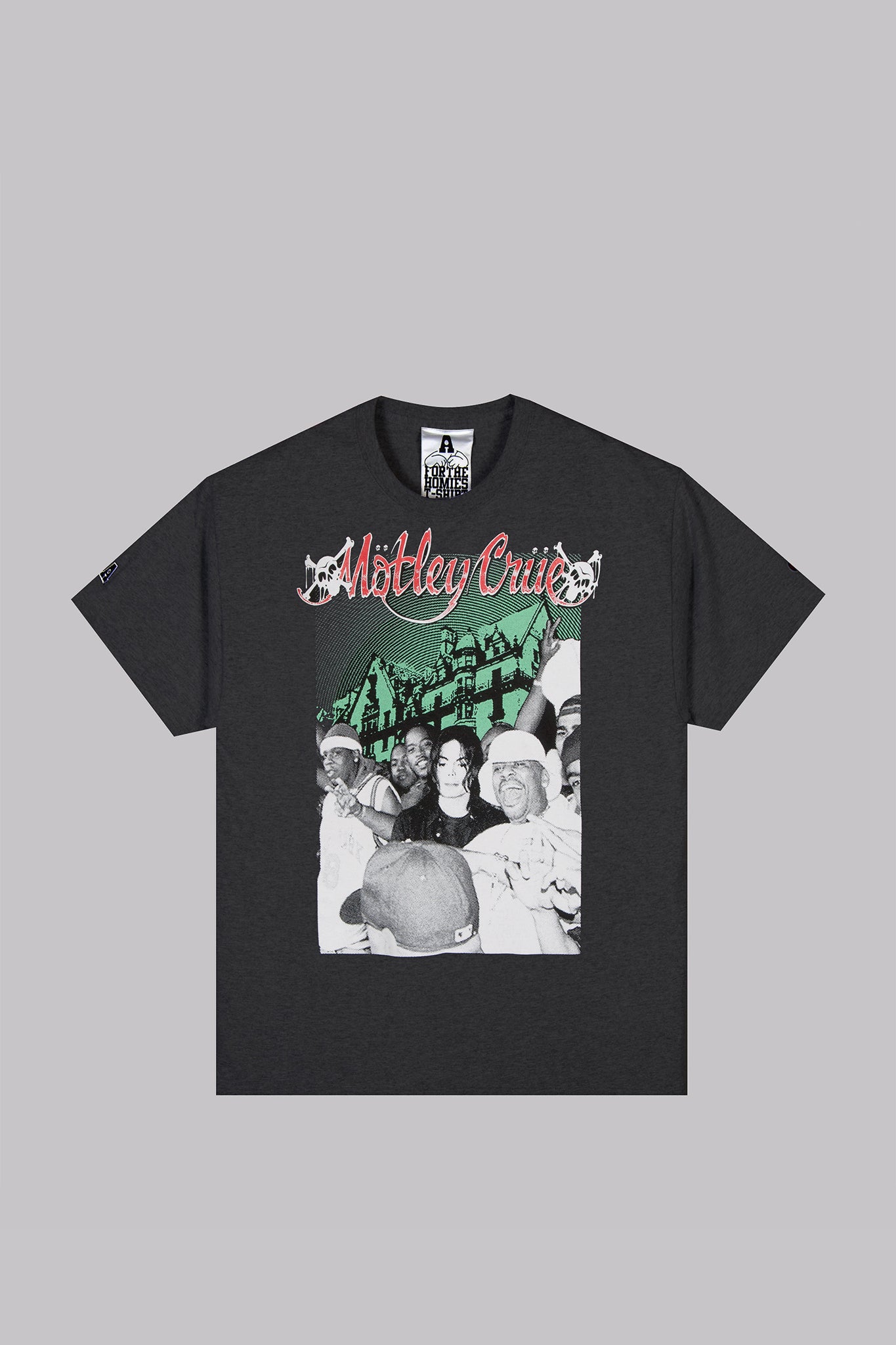 Motley Crue T Shirt Charcoal