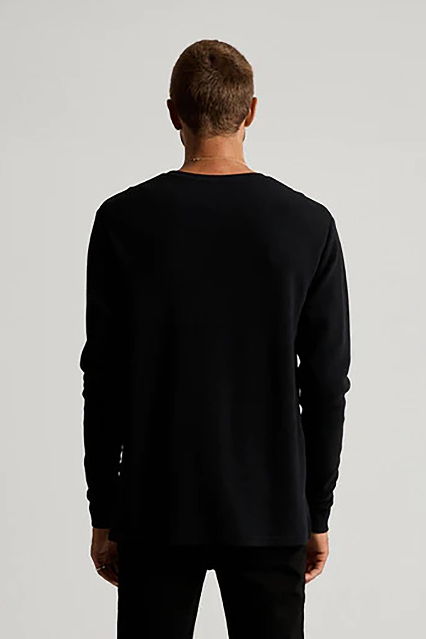 Smith Long Sleeve Waffle Black