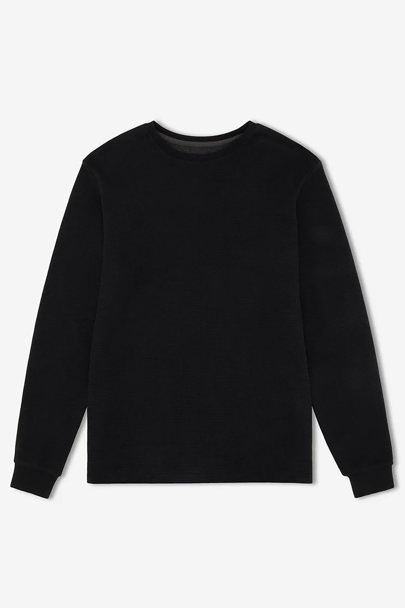 Smith Long Sleeve Waffle Black