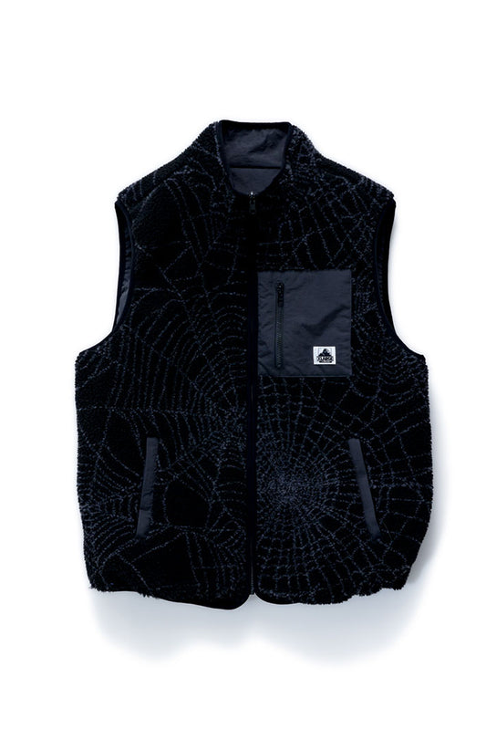 Cobweb Reversible Vest Black